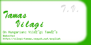 tamas vilagi business card